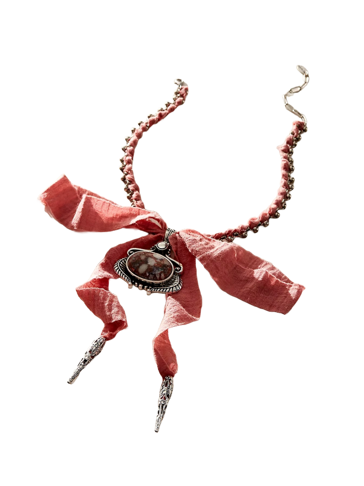 Free People Boca Bow Layer Necklace 